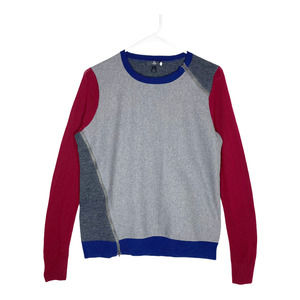 J Crew Wool Asymmetrical Zip Sweater Pullover Top